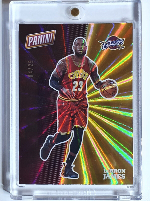 2017 Panini LeBron James #BK4 RAINBOW SPOKES /25 Prizm - Ready to Grade