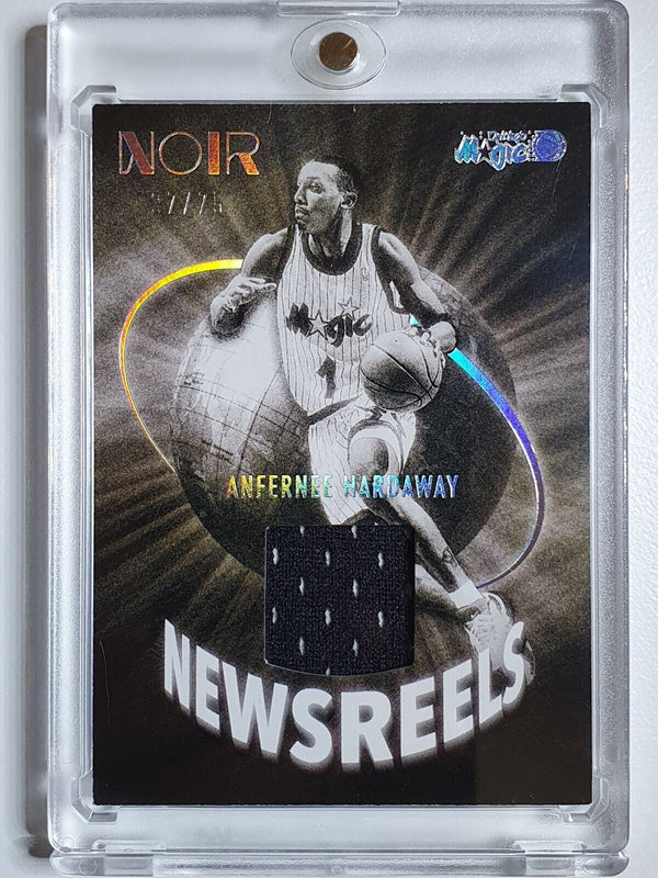 2021 Panini Noir Anfernee Hardaway #PATCH /75 Game Worn 2 Color Jersey - Rare