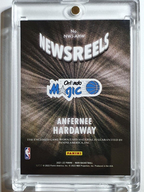 2021 Panini Noir Anfernee Hardaway #PATCH /75 Game Worn 2 Color Jersey - Rare