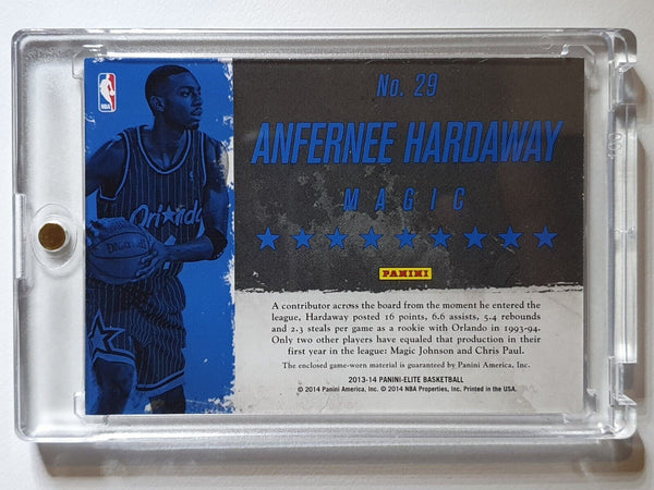 2013 Donruss Elite Anfernee Hardaway #PATCH Game Worn Jersey - Rare