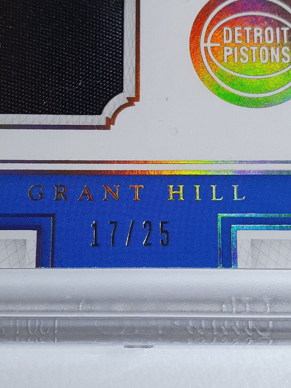 2015 National Treasures Grant Hill #PATCH /25 Holo Game Worn Jersey - Rare