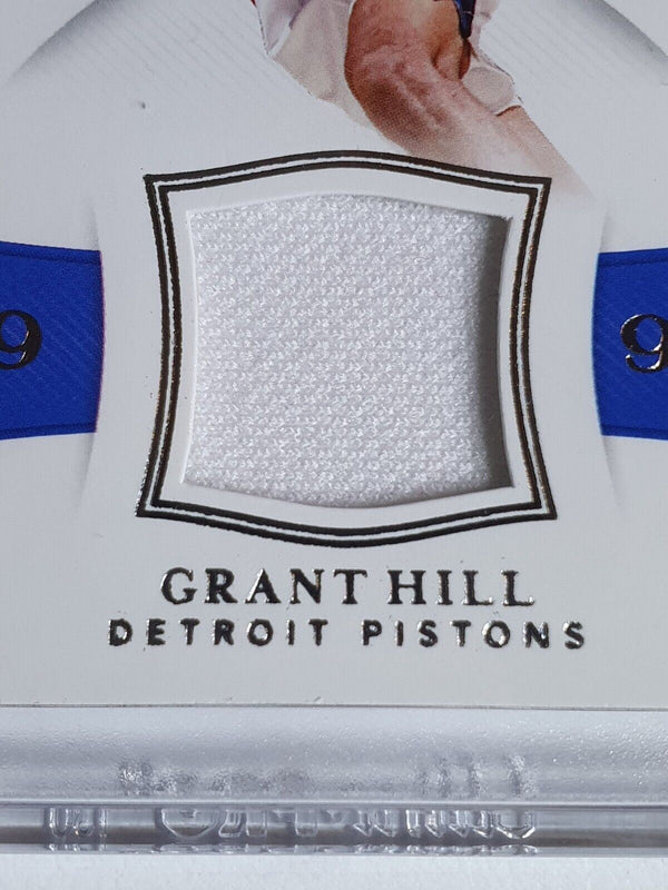 2018 National Treasures Grant Hill #PATCH /99 Game Worn Jersey - Rare