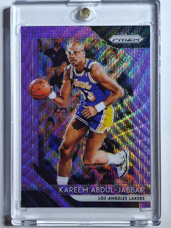 2018 Prizm Kareem Abdul Jabbar #20 PURPLE WAVE - Ready to Grade