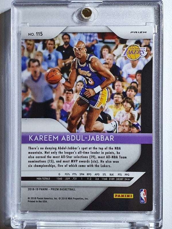 2018 Prizm Kareem Abdul Jabbar #20 PURPLE WAVE - Ready to Grade