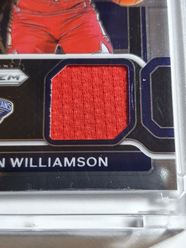 2021 Panini Prizm Zion Williamson #PATCH Game Worn Jersey - Ready to Grade