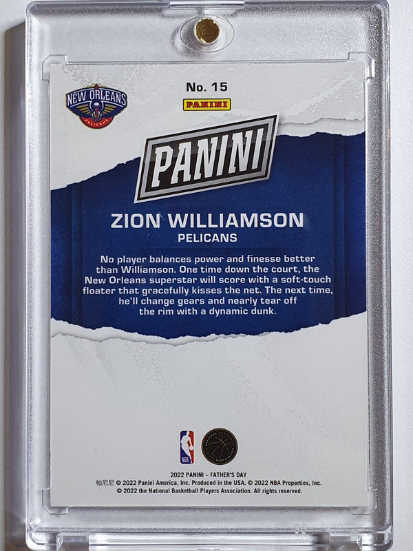 2022 Panini Zion Williamson #15 SILVER FOIL /199 Father's Day - Ready to Grade