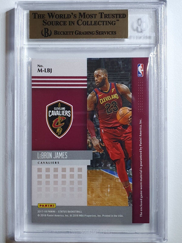 2017 Status Lebron James #Patch Game Worn Jersey - BGS 9.5 (POP 1)