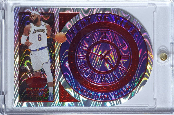 2021 Crown Royale LeBron James #1 RED /49 HOLO Test of Time - Ready to Grade
