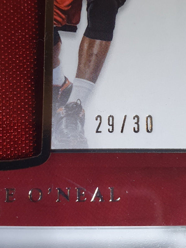 2016 National Treasures Shaquille O'Neal #PATCH /30 Game Worn Jersey - Rare