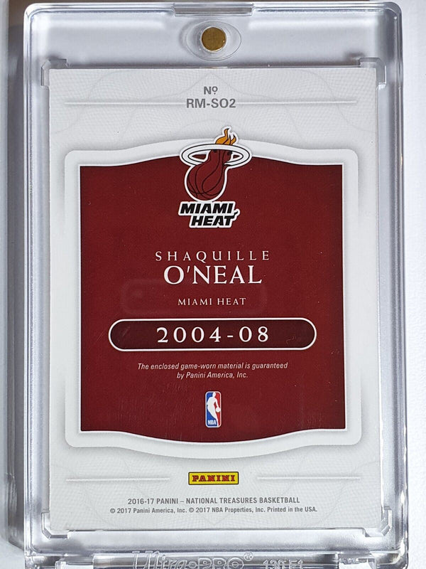 2016 National Treasures Shaquille O'Neal #PATCH /30 Game Worn Jersey - Rare