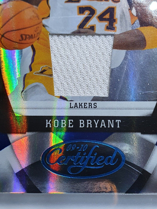 2009 Certified Kobe Bryant #PATCH BLUE MIRROR /50 Game Worn Jersey - Rare