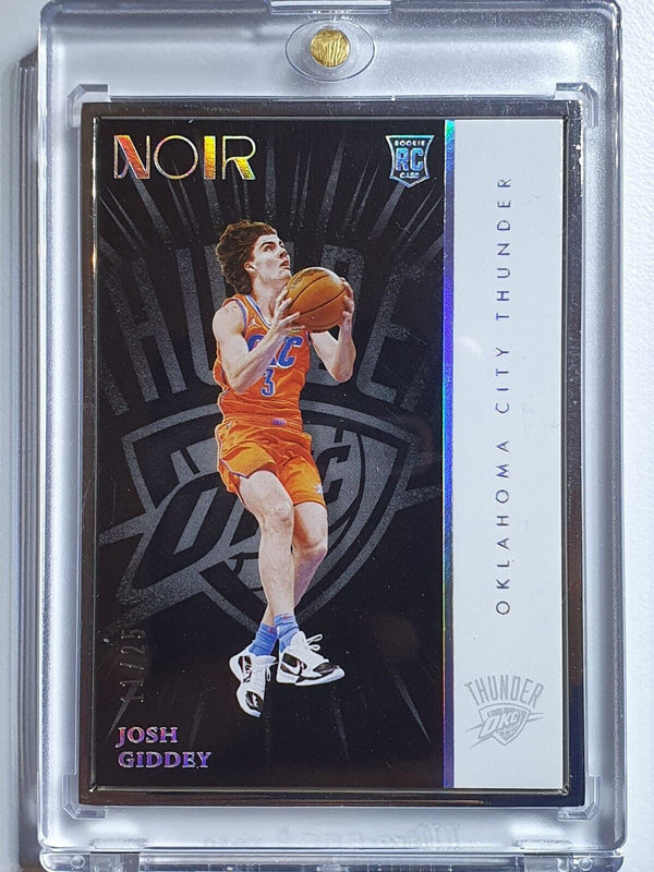 2021 Noir Josh Giddey Rookie #237 METAL FRAME /25 Statement Edition - Rare