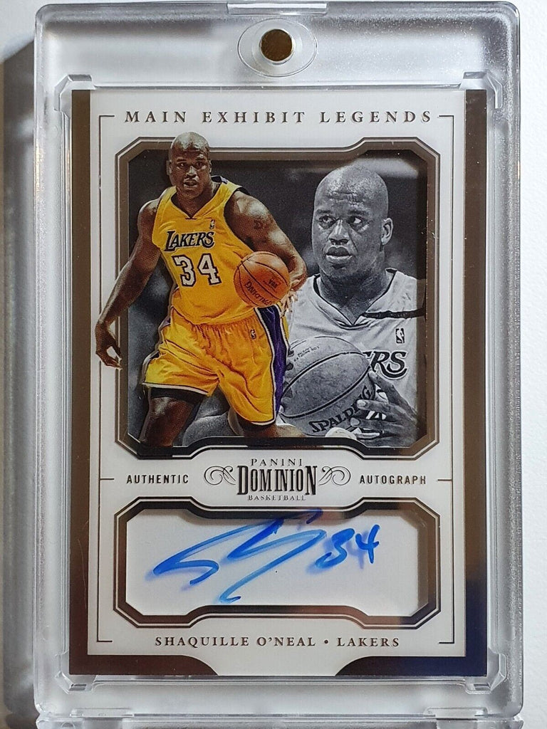 2017 Dominion Shaquille O'Neal AUTO BRONZE /25 Shadowbox Signature