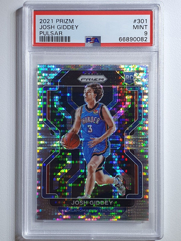 2021 Panini Prizm Josh Giddey Rookie #301 PULSAR HOLO - PSA 9 (POP 3)