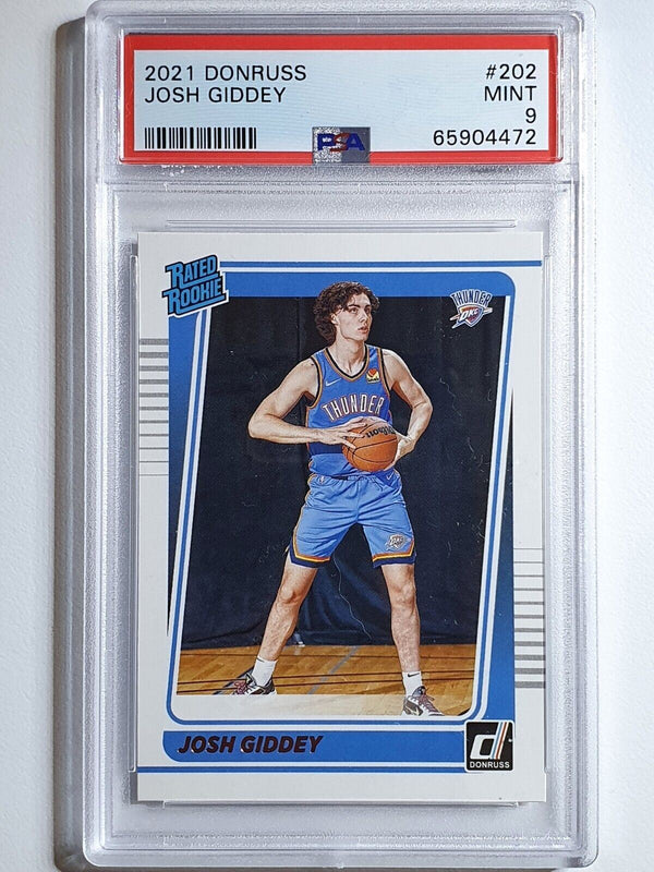 2021 Panini Donruss Josh Giddey Rookie #202 RC - PSA 9 (LOW POP)