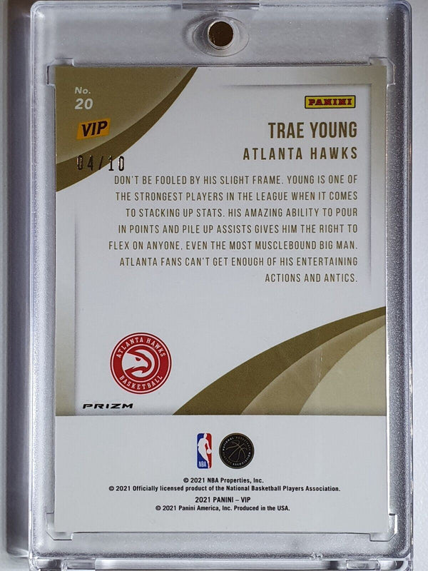 2022 Panini National Trae Young #20 GOLD SHIMMER /10 Holo - Ready to Grade