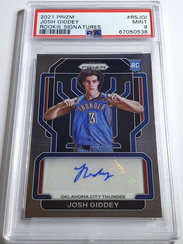 2021 Ppanini Prizm Josh Giddey AUTO Rookie Signatures - PSA 9 (POP 7)