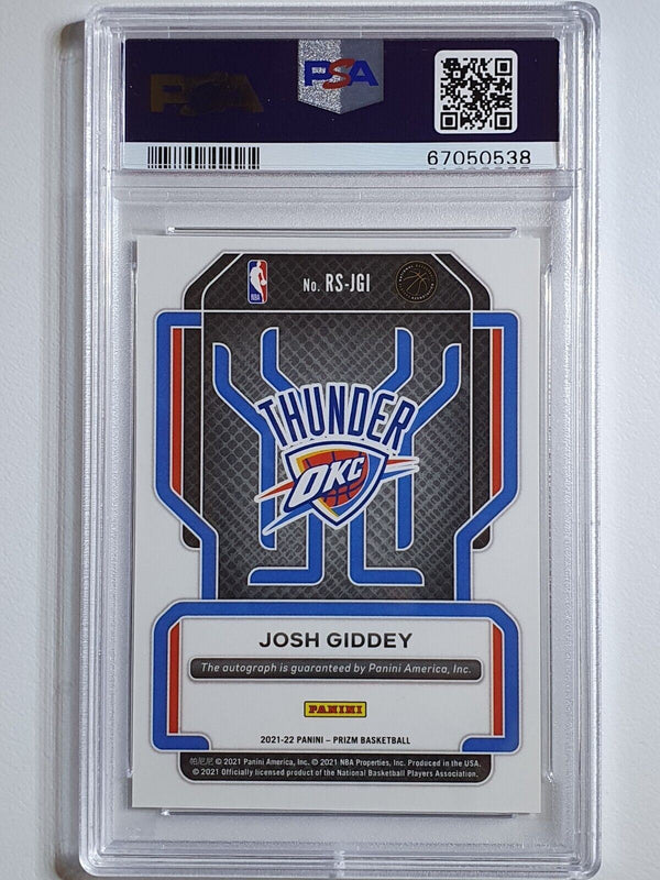 2021 Ppanini Prizm Josh Giddey AUTO Rookie Signatures - PSA 9 (POP 7)