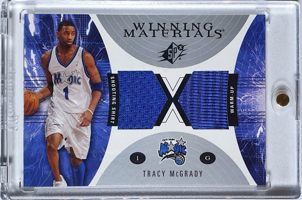 2005 Upper Deck SPx Tracy McGrady #PATCH Dual Game Worn Jerseys - Rare