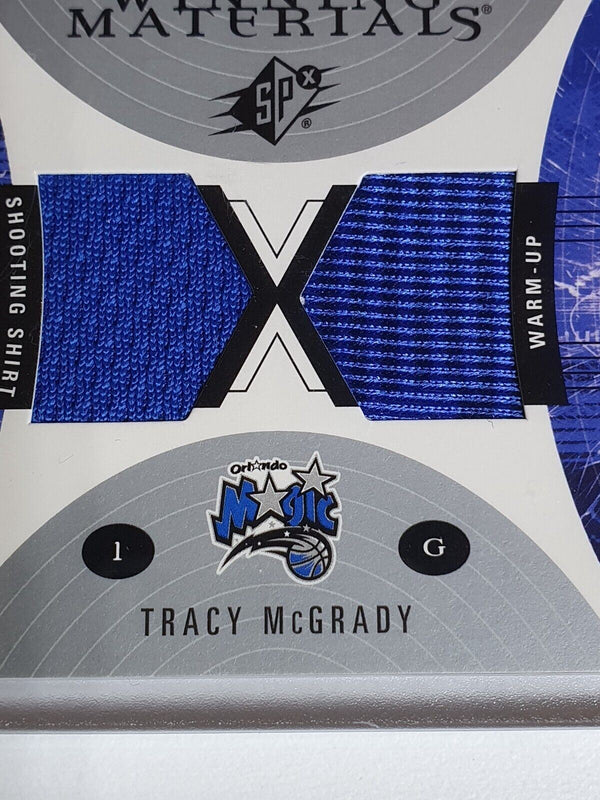 2005 Upper Deck SPx Tracy McGrady #PATCH Dual Game Worn Jerseys - Rare