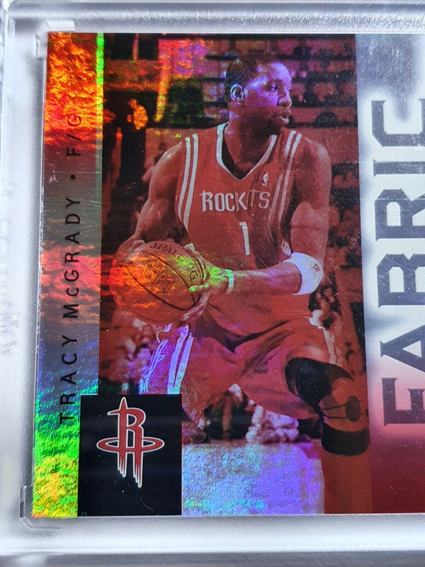 2005 Upper Deck Tracy McGrady #PATCH /50 HOLO Game Worn Dual Jersey - Rare