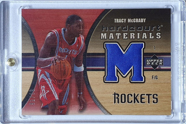 2005 Upper Deck Hardcourt Tracy McGrady #PATCH /99 Game Worn Jersey - Rare