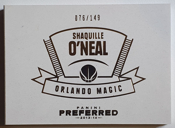 2013 Preferred Shaquille O'Neal #PATCH Booklet /149 Game Worn Jersey - Rare