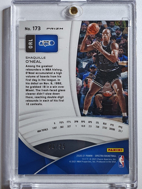 2020 Spectra Shaquille O'Neal #173 META Prizm /25 - Ready to Grade