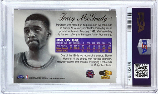 1998 Flair Showcase Tracy McGrady #56 ROW 2 - PSA 9 (POP 7)