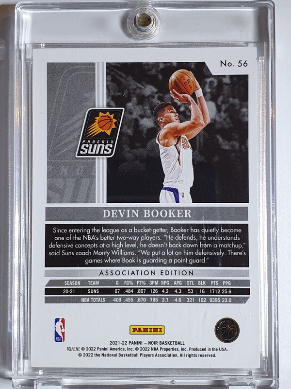 2021 Panini Noir Devin Booker #56 ASSOCIATION Edition /99 - Ready to Grade