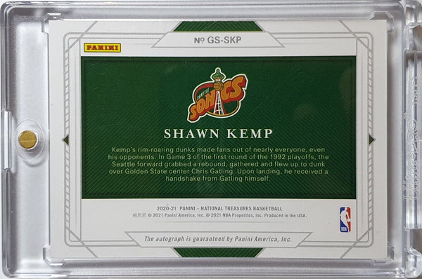 2020 Panini National Treasures Shawn Kemp AUTO /99 NBA Greats Signatures - Rare