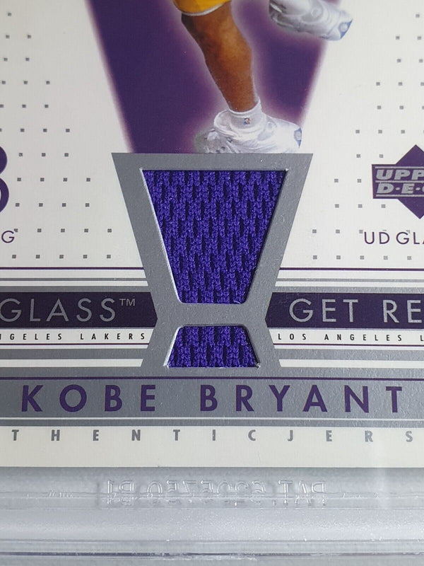 2002 UD Glass Kobe Bryant #PATCH Game Worn Jersey - BGS 9.5 (POP 8)