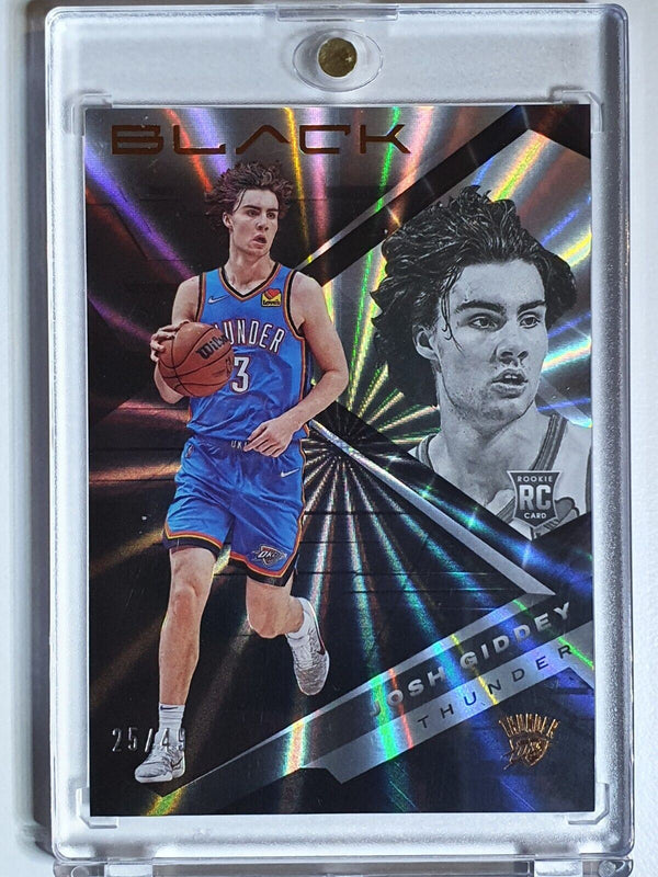 2021 Black Josh Giddey Rookie #66 RAINBOW SPOKES HOLO /49 - Ready to Grade