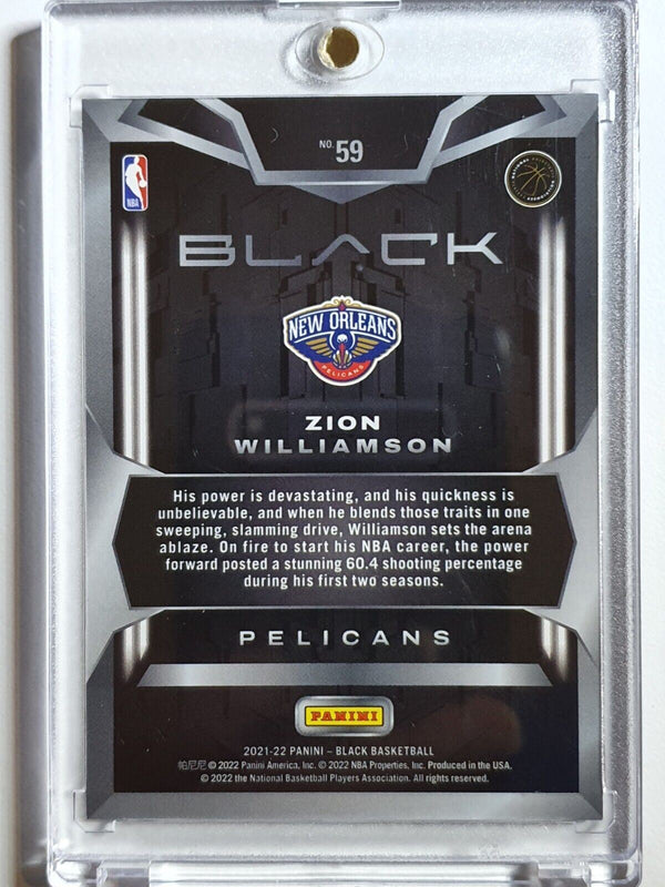 2021 Panini Black Zion Williamson #59 HOLO FOIL /149 - Ready to Grade