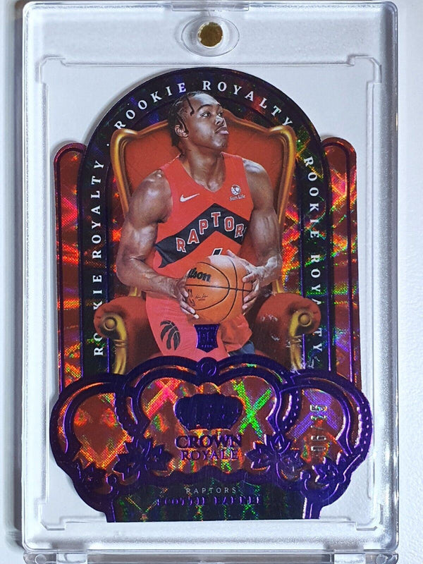 2021 Crown Royale Scottie Barnes #2 PURPLE /25 HOLO Rookie Royalty - Rare