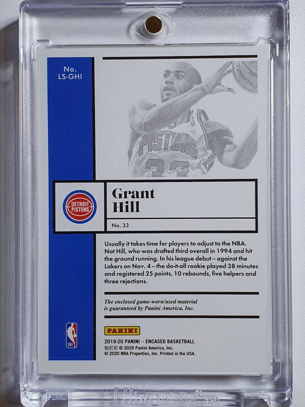 2019 Encased Grant Hill #PATCH /149 Game Worn Jersey - Ready to Grade