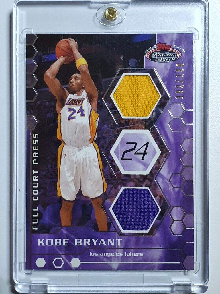 Game used dual jersey on sale card kobe bryant