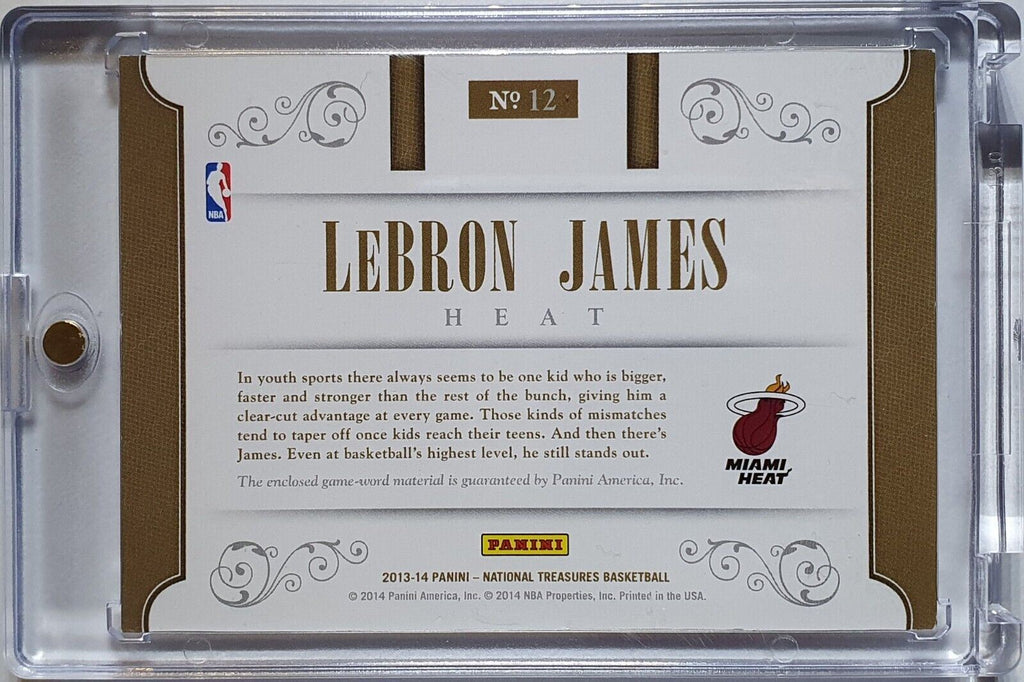 Lebron James GAME WORN 2024 Dominion Triple Relic /75