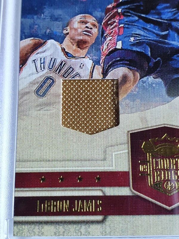 2009 Court Kings Lebron James #PATCH /149 DUAL Game Worn Jerseys - Rare