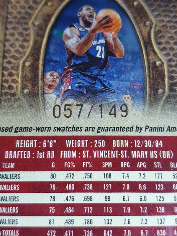 2009 Court Kings Lebron James #PATCH /149 DUAL Game Worn Jerseys - Rare