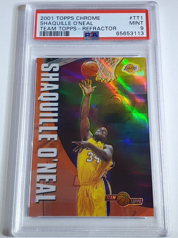 2001 Topps Chrome Shaquille O'Neal #109 REFRACTOR - PSA 9 (LOW POP)