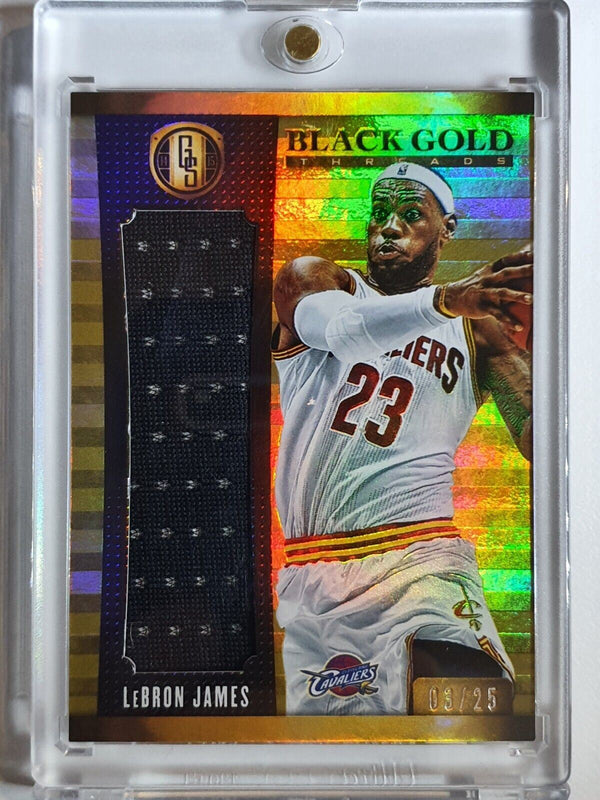 2015 Gold Standard LeBron James #PATCH /25 Game Worn Jersey - Ready to Grade