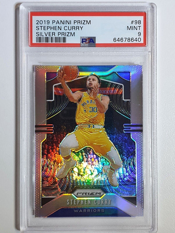 2019 Panini Prizm Stephen Curry #98 SILVER Prizm - PSA 9 (LOW POP)