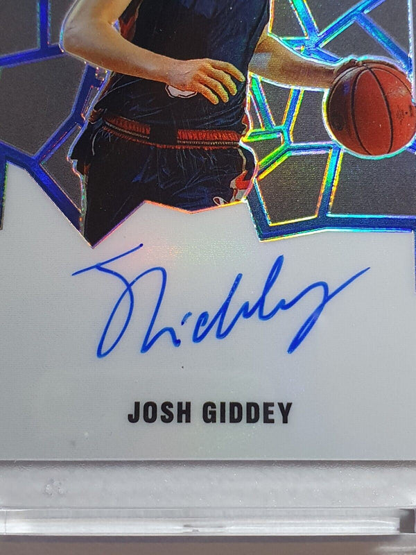 2021 Panini Josh Giddey Rookie AUTO /49 BLUE HOLO Mosaic Scripts Autograph