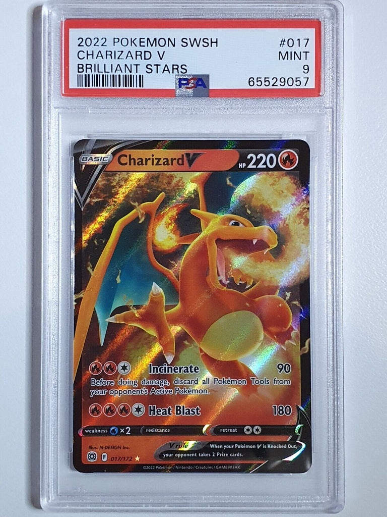 017 172 pokemon card 2022 Pokemon Charizard V 017/172 Brilliant Stars