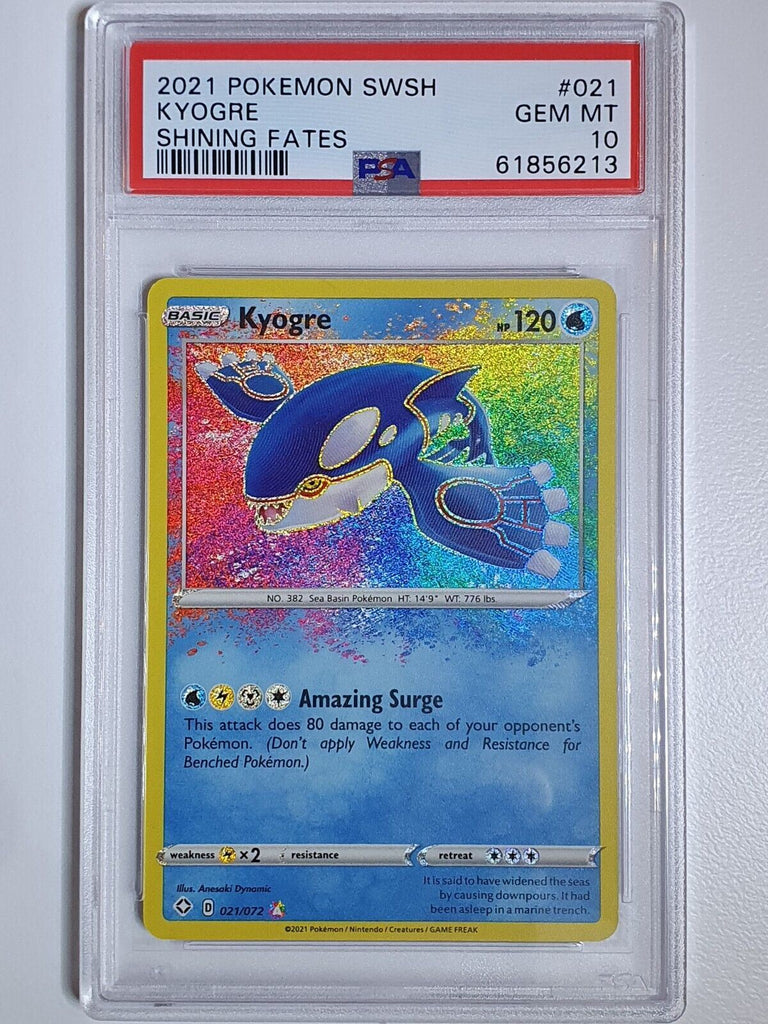 2021 Pokemon Kyogre 021/072 AMAZING RARE Shining Fates
