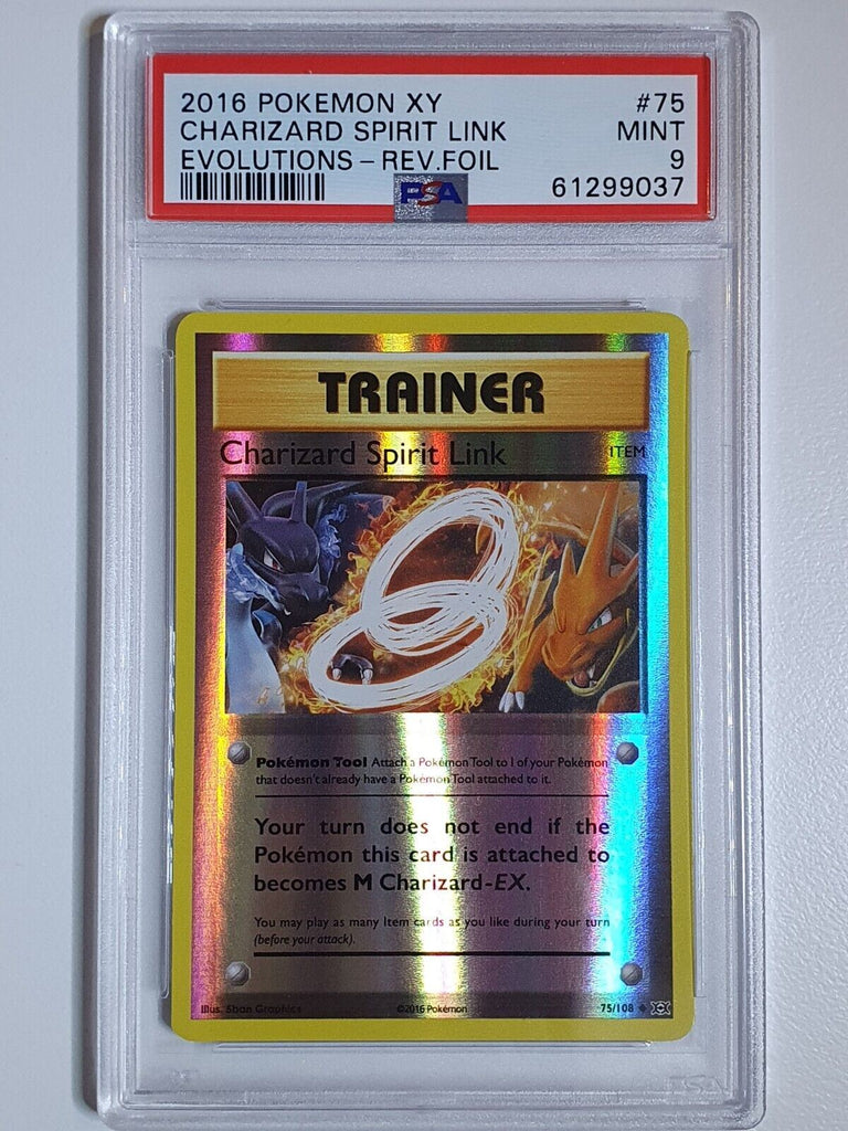 2016 Pokemon XY Charizard Spirit Link 75/108 Reverse Foil Evolutions