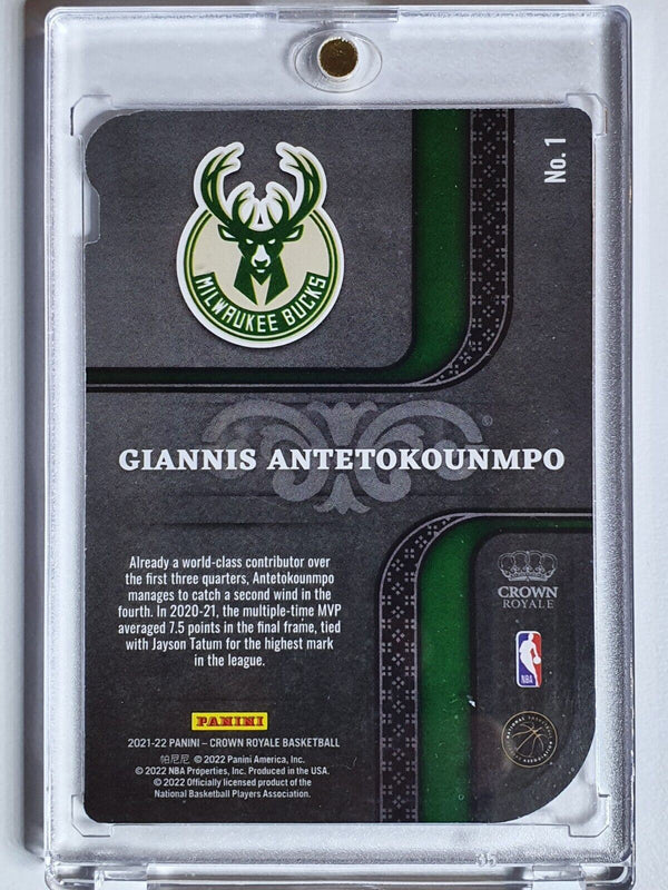 2021 Crown Royale Giannis Antetokounmpo #1 Asia RED Holo Pivotal Players - Rare