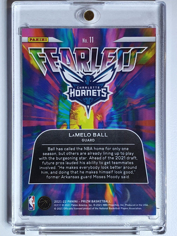 2021 Panini Prizm LaMelo Ball #11 Fearless - Ready to Grade