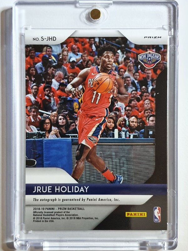 2018 Panini Prizm Jrue Holiday AUTO SILVER Holo Signatures - Ready to Grade